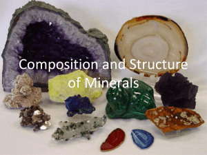 Composition and Structure of Minerals
