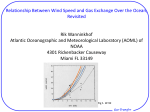 Relationship Between Wind Speed and Gas Exchange Over the