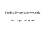 Familial Hypercholesterolemia - UWL faculty websites - UW