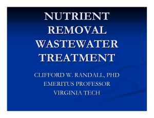 nutrient removal wastewater treatment