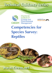 Competencies for Species Survey: Reptiles