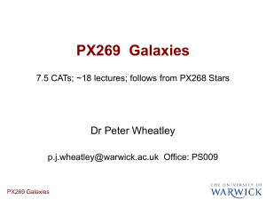 PX269 Galaxies - University of Warwick