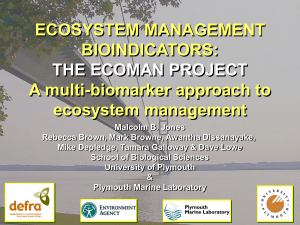 ECOMAN A multi-biomarker approach to ecosystem management
