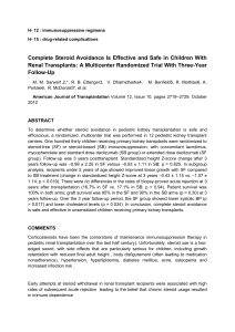 Complete Steroid Avoidance Is Effective and Safe in Children With