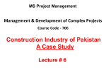 MSPM 706-DMCP Lecture 06 (Case study of construction industry)