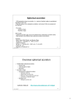 Overview spherical accretion