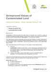 Unimproved Values of Contaminated Land
