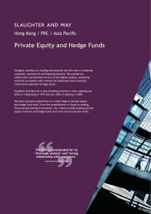 HKO Private Equity and Hedge Funds