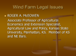 Wind Farm Legal Issues - Kansas Energy Information Network