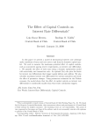 The Effect of Capital Controls on Interest Rate Differentials