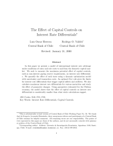 The Effect of Capital Controls on Interest Rate Differentials