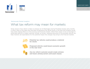 What tax reform may mean for markets