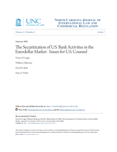 The Securitization of U.S. Bank Activities in the Eurodollar Market