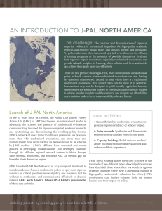 an introduction to j-pal north america