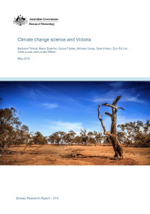 Climate change science and Victoria