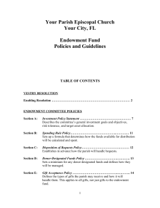 Sample Endowment Fund policy