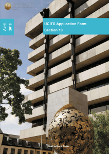 UCITS Application Form Section 10 Sub