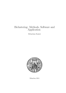 Biclustering: Methods, Software and Application
