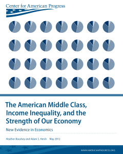 The American Middle Class, Income Inequality, and the Strength of