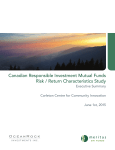 Canadian Responsible Investment Mutual Funds Risk / Return