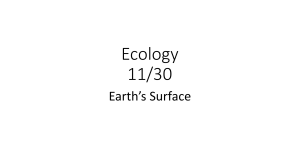 Ecology 11/30