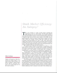 Stock Market Efficiency: An Autopsy