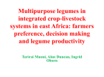 Multipurpose legumes in integrated crop-livestock - legume