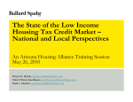 The State of the Low Income Housing Tax Credit Market – National