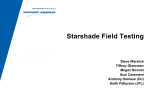 Starshade Field Testing