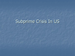 Financial Crisis In US
