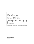Wine Grape Suitability and Quality in a Changing Climate