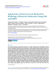 Application of Hartree-Fock Method for Modeling of Bioactive