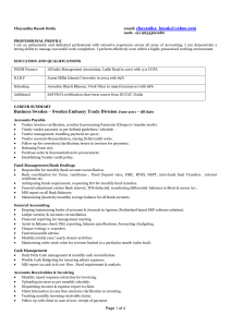 Resume sample - A to Z Consultant