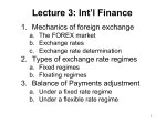 Lecture 3: Int`l Finance