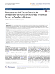 An assessment of the carbon stocks and sodicity tolerance of