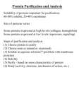 Protein Purification and Analysis Ion exchange