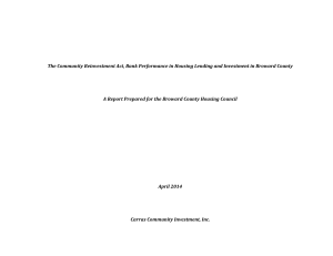 The Community Reinvestment Act, Bank