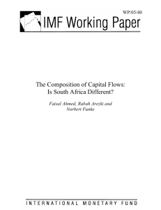 The Composition of Capital Flows: Is South Africa Different? -