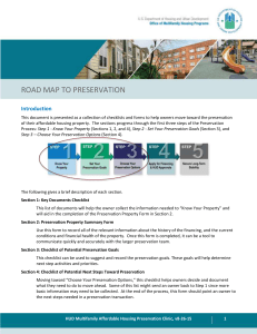 Road Map to Preservation