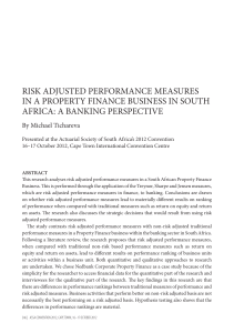 risk adjusted performance measures