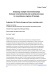 Analysing multiple interrelationships between environmental and