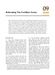 Reforming The Fertiliser Sector