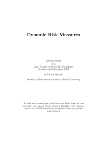 Dynamic Risk Measures