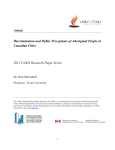 Article Discrimination and Public Perceptions of Aboriginal People in