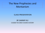 Sammy-New Prophesies Montanism and Tertullian