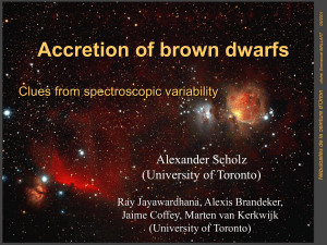 Accretion of brown dwarfs