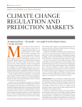 Climate Change Regulation and PRediCtion maRkets
