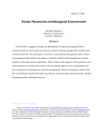 Private Placements and Managerial Entrenchment