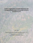Carbon Implications of Fuels Reduction and Ecological Restoration