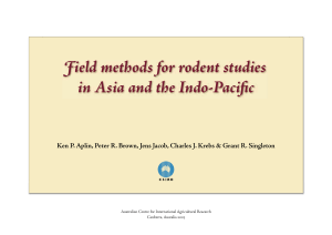 Field Methods for Rodent Studies in Asia and the Indo